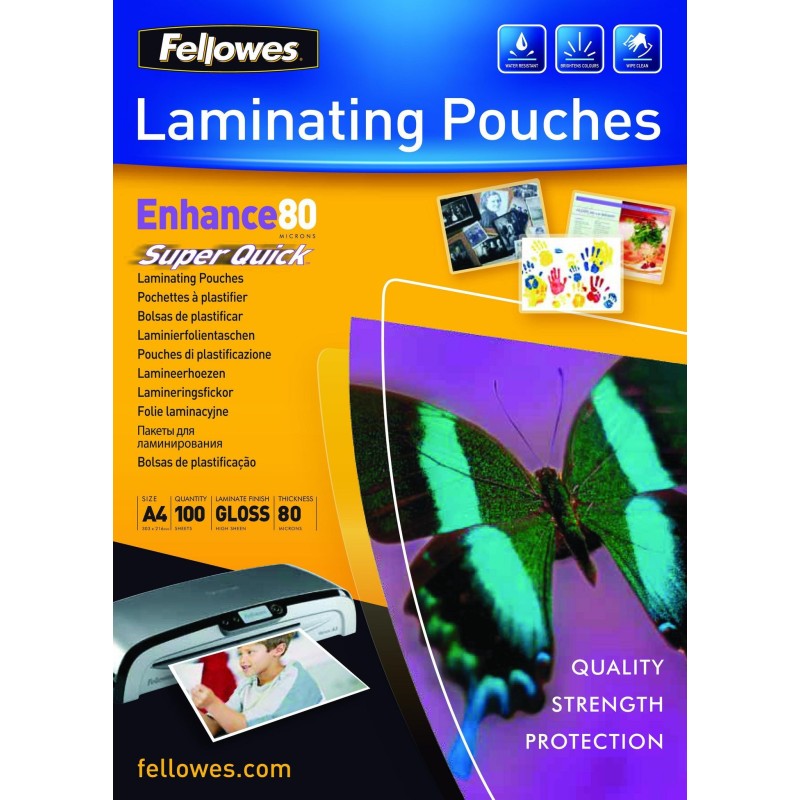 Fellowes Superquick A4 Glossy 80 Fellowes Superquick A4 Glossy 80